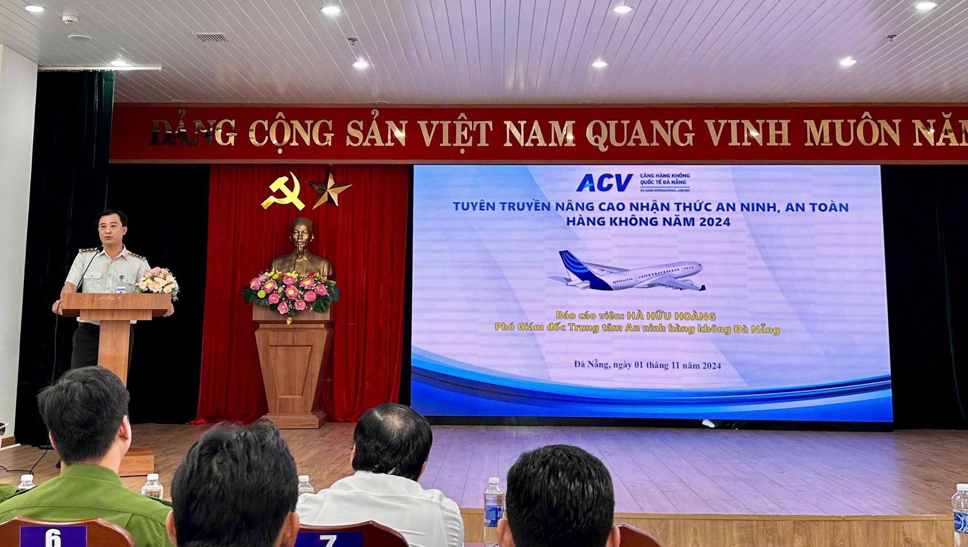 CẢNG HÀNG KHÔNG QUỐC TẾ ĐÀ NẴNG TỔ CHỨC CHƯƠNG TRÌNH TUYÊN TRUYỀN, NÂNG CAO NHẬN THỨC VỀ AN NINH, AN TOÀN HÀNG KHÔNG NĂM 2024